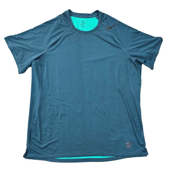Nike Pro HyperCool SS Tshirt Men's Size 3XL Green Stretch Lightweight Mesh - Picture 1 of 5
